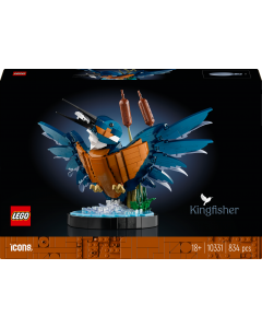 LEGO 10331 Icons Kingfisher Bird Model Building Kit for Adults