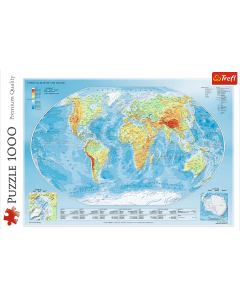 Trefl 10463 Physical Map of the World 1000 Piece