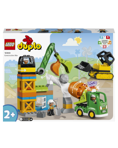 LEGO 10990 DUPLO Town Construction Site with 3 Vehicle Toys