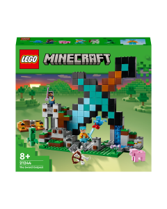 LEGO 21244 Minecraft The Sword Outpost Building Toy with Mobs