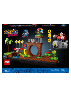 LEGO 21331 Ideas Sonic the Hedgehog – Green Hill Zone Set with Dr. Eggman Figure and Eggmobile