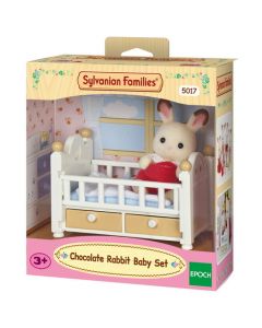 Sylvanian Families 5017 Chocolate Rabbit Baby Set