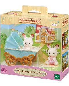 Sylvanian Families 5432 Chocolate Rabbit Twin Set