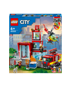 LEGO City 60320 Fire Station, Fire Engine &  Firefighter Minifigure 