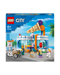 LEGO 60363 City Ice-Cream Shop Set with Toy Cart Bike