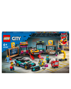 LEGO 60389 City Custom Car Garage Toy, Kids' Workshop Set
