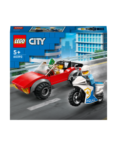 LEGO 60392 City Police Bike Car Chase Set with Toy Motorbike