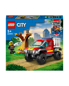 LEGO 60393 4x4 City Fire Engine Rescue Toy Firefighter Set