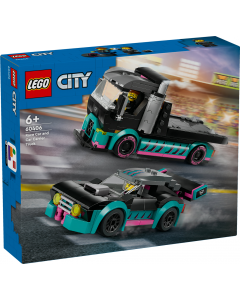 LEGO 60406 City Race Car and Car Carrier Truck Building Toys