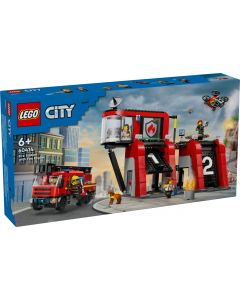 LEGO 60414 City Fire Station with Fire Engine Toy Playset
