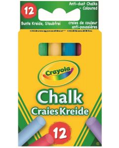 Crayola 51-1665 Anti Dust Chalk Coloured 