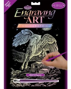 Royal & Langnickel HOLO12 Holografic Foil Pegasus A4 Engraving Art