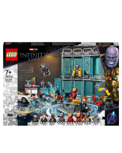 LEGO 76216 Marvel Iron Man Armory Toy with Minifigures