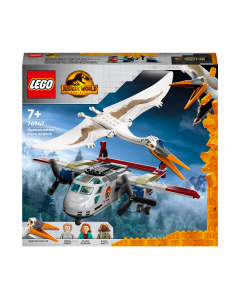 LEGO 76947 Jurassic World Quetzalcoatlus Plane Ambush Set, with Dinosaur Toy Figure and a Buildable Airplane