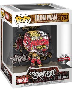 Funko Pop! Deluxe: Marvel-Iron Man - (GraffitiDECO) , - Marvel Comics
