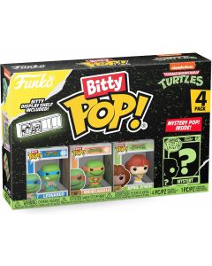 Funko Bitty Pop 71507 Funko Bitty POP! Teenage Mutant Ninja Turtles - Leonardo, Michelangelo, April O’Neil and A Surprise Mystery Mini Figure 