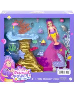 Mattel HHG58 Barbie Mermaid  Chelsea Power Playset