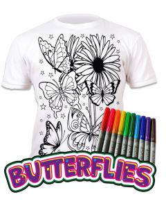 Splat Planet Butterflies T Shirt Age 3-4 Width 38cm Length 45cm