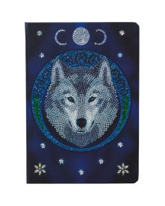 Crafy Buddy CANJ-11: "Lunar Wolf"" 26x18cm Crystal Art Notebook ANNE STOKES"