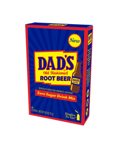 Dad's Root Beer Zero Sugar Drink Mix Singles To Go (box of 6 sachets)