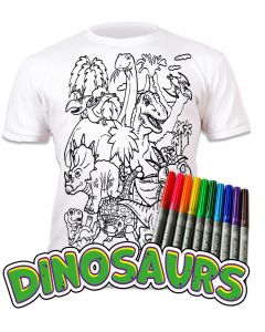 Splat Planet Dinosaurs T Shirt Age 7-8 Width 43cm Length 50cm