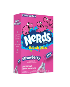 Nerds - Singles To Go Strawberry - 6 Pack