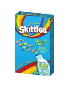 Skittles Tropical Punch Drink Mix Singles To Go Sachets 15.4g (box of 6 pouches)